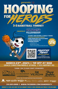 Hooping for Heroes 2024 Basketball Tournament Sponsorship