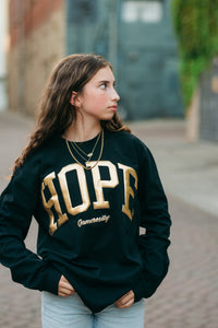 Gold HOPE Unisex Heavy Long Sleeve Tee
