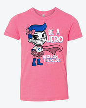 Load image into Gallery viewer, Be a Hero Pink Youth Tee