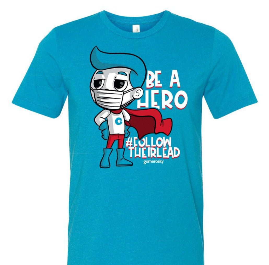 Be a Hero Blue Youth Tee